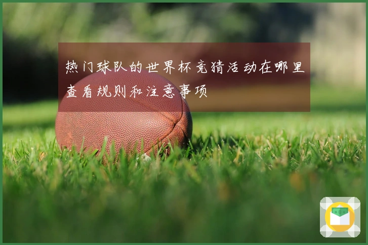 热门球队的世界杯竞猜活动在哪里查看规则和注意事项