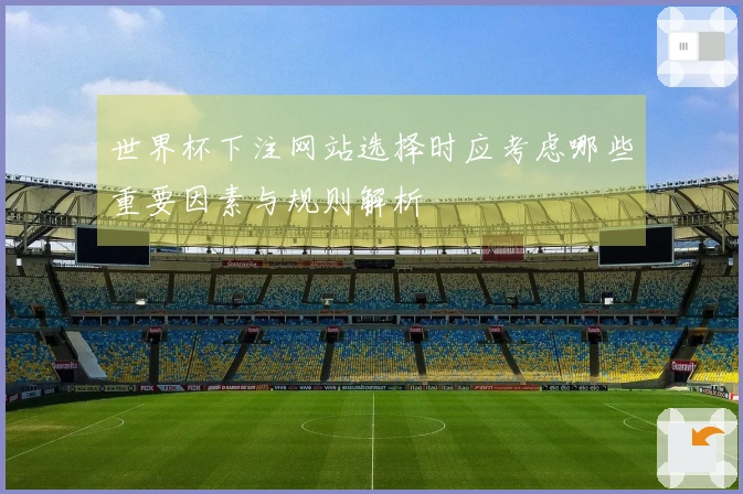 世界杯下注网站选择时应考虑哪些重要因素与规则解析